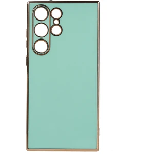Samsung Galaxy S23 Ultra Kılıf Parlak Kenarlı Laser Bark Silikon