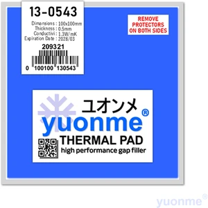 Termal Ped / Thermal Pad 0.5mm 1.3W/MK 100X100MM 13-0543