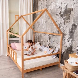 Ahşap Montessori Karyola - Masif Ahşap Karyola - Montessori  Yatak