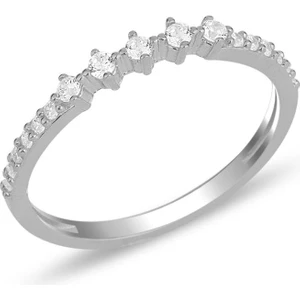 Söğütlü Silver Gümüş  Zirkon Sıra Taşlı Yüzük