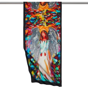 Bursa İpek Beyaz Angel Ipeksi Fular