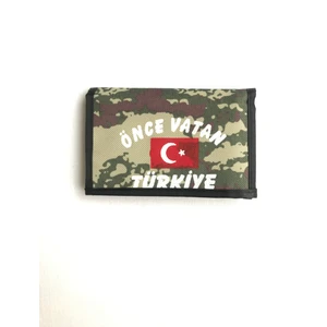 Ay Askeri Malzeme Kamuflajlı Asker Cüzdanı