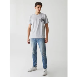 Sloganlı Gri T-Shırt