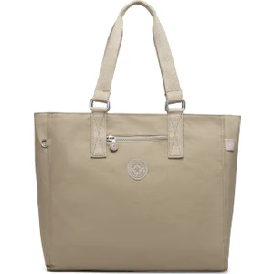 Smart Bags Büyük Boy Omuz Kadın Çantası Krinkıl Kumaş 3184 Camel