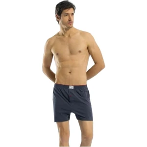 5 Adet,  Erkek Büyük Beden Düğmeli Pamuk Penye Boxer  %100 Pamuk(Penye) Antrasit