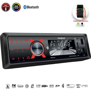 Oto Teyp 4X50W Bt/2xusb/sd/fm/aux Mobil Aplikasyon Harward HR-MX651