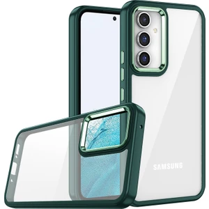 Samsung Galaxy A04S Kılıf Flora Silikon Arkası Şeffaf + Ekran Koruyucu