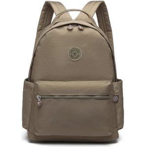 Smart Bags Kadın Sırt Çantası Büyük Boy Krinkıl Kumaş 3181 A.Kahve