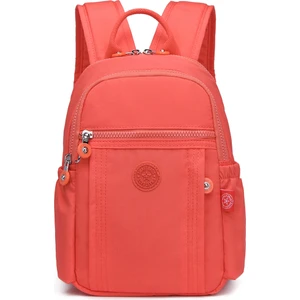 Smart Bags Küçük Boy Krinkıl Kumaş Kadın Sırt Çantası BC 3179 - Nar