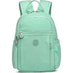 Smart Bags Küçük Boy Krinkıl Kumaş Kadın Sırt Çantası BC 3179 - Açık Yeşil