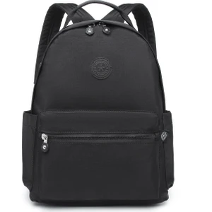 Smart Bags Kadın Sırt Çantası Büyük Boy Krinkıl Kumaş 3181 Siyah