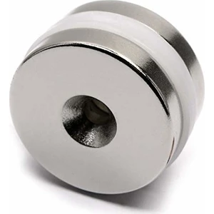 Dünya Magnet Neodyum Mıknatıs Havşa Delikli 25 x 10 - 5,5 x 5 mm (2'li Paket)