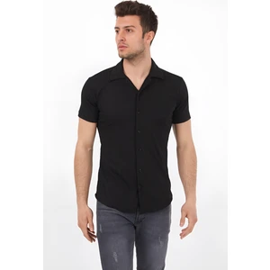 Double Ba2 Erkek  Pamuklu Yazlık Kısa Kollu Gömlek