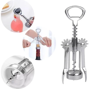 Metal Tirbüşon, Şarap Mantar Açacağı, Şişe Açacağı