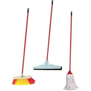 Toptancı Amca Yer Çekpas Çek Çek Silici +Mikrofiber Paspas Ucu Saplı Temizlik Seti Yer Sileceği+Paspas-Saplı Set