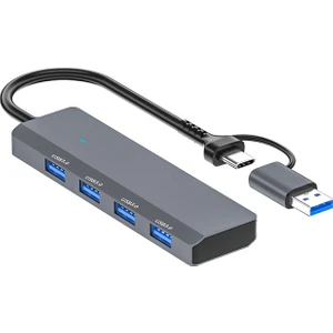 ADS-305D 4in1 Usb-Type-C To 4x Usb3.0 Hub Çoğaltıcı Çevirici Dönüştürücü Adaptör