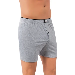 Lüx Drm 2'li Paket, %100 Pamuklu, Havlu Bel, Düğmeli, Penye Erkek Boxer Şort