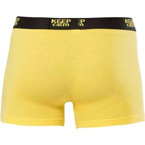 5 Adet, Modal Rahat Erkek Boxer %47 Pamuk %47 Modal %6 Likra Sarı