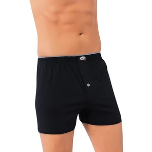 Lüx Drm 2'li Paket, %100 Pamuklu, Havlu Bel, Düğmeli, Penye Erkek Boxer Şort