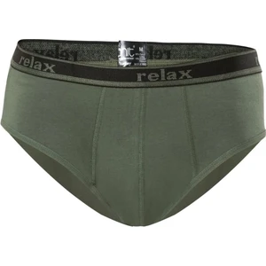 10 Adet, (Ekonomik Paket) Relax Pamuklu Erkek Slip Külot %92 Pamuk %8 Likra Haki