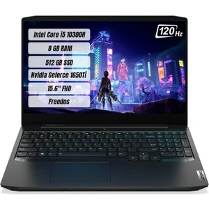 IdeaPad Gaming 3 Intel Core i5 10300H 8GB 512GB SSD GTX1650Ti Freedos 15.6" FHD Taşınabilir Bilgisayar 81Y400XSTX