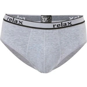 10 Adet, (Ekonomik Paket) Relax Pamuklu Erkek Slip Külot %92 Pamuk %8 Likra Gri