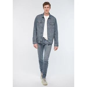 Erkek Kvnç Gri Mavi Black 90S Jean Pantolon 001070-83703