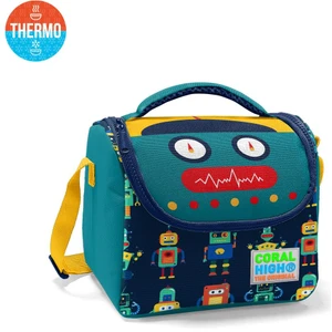 Coral High Kids Lacivert Çivit Robot Desenli Thermo Beslenme Çantası 11810