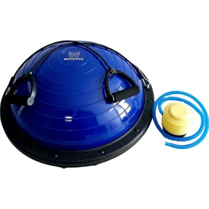 Whiteface Bosu Ball (Pompalı Bosu Topu) (Mavi)