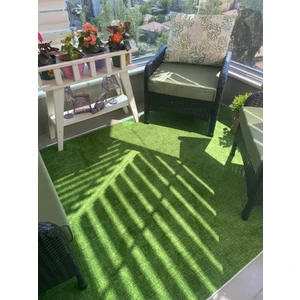 Ender Halıcılık Kaymaz Tabanlı Protokol Yeşil Kesme Halı Yolluk Balkon Halısı