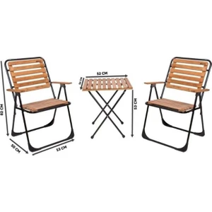 Metal Iskeletli Bistro Set