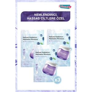 Blueberry Yüz Maskesi Nemlendirici 3 Adet