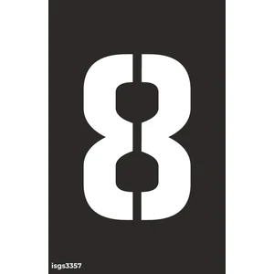 İsg Tabelam 8 Rakamı Boyama Şablonu Set 1