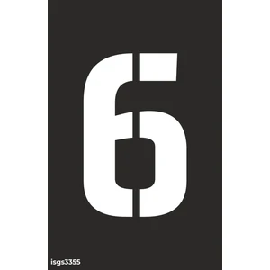 İsg Tabelam 6 Rakamı Boyama Şablonu Set 1