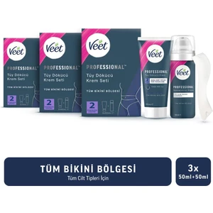 Bikini Bölgesi Tüy Dökücü Krem Seti 50 ml + 50 ml x 3