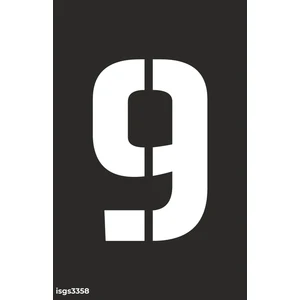 İsg Tabelam 9 Rakamı Boyama Şablonu Set 1/9x15cm/kompozit