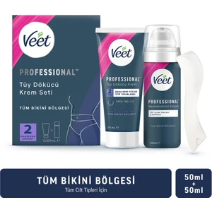 Professional  Bikini Bölgesi Tüy Dökücü Krem Seti 50 Ml+50 ml