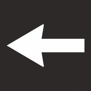 İsg Tabelam Sol Ince Ok Boyama Şablonu/40x40cm/kompozit