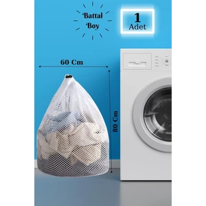 Bbag | Çamaşır Yıkama Filesi Ipli 60X80 cm | Çorap Perde Filesi