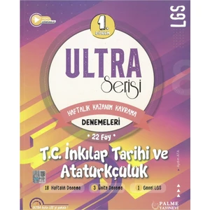 Palme Yayıncılık Ultra Serisi LGS 1. Dönem TC. İnkilap Tarihi ve Atatürkçülük Denemeleri