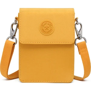 Smart Bags Küçük Telefonluk Kadın Çantası Krinkıl Kumaş 3173 Hardal