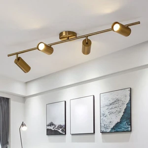 Metal Modern 3 Lü Eskitme Kaplama LED Spot Hareketli Avize Beyaz Ampullü