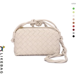Xinghe Shop Deri Dokuma Çapraz Askılı Çanta (Yurt Dışından)