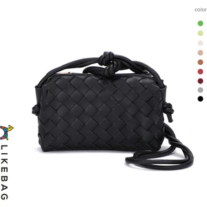Xinghe Shop Deri Dokuma Çapraz Askılı Çanta (Yurt Dışından)