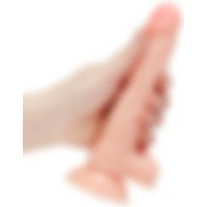 Kiss Shop 20 cm Ultra Gerçekçi Doku Vantuzlu Testisli Dildo