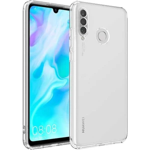 Huawei P30 Lite Kılıf Kamera Korumalı Şeffaf Kapak