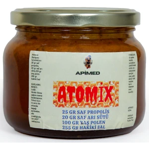 Atomix  Arı Sütü Bal Polen Propolis Atomix-Arı Sütü  Propolis Bal  Arı Ekmeği Polen Karışımı