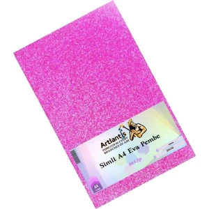 Pembe Simli Eva A4 20X30 5 Adet Artlantis Simli Eva 20*30
