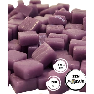 Zen Mozaik Sanatsal Mozaik Çalışmalarınız Için 1 cm Cam Mozaik Taşı - 10X10 mm - Kırmızı