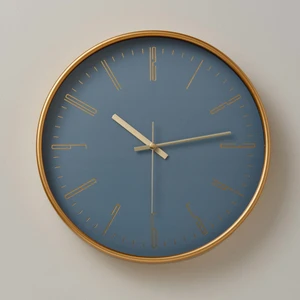Albert 29,5 cm Duvar Saati Mavi-Gold